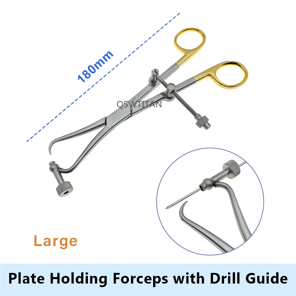 Orthopedic Bone Reduction Forceps with Drill Guide Bone Plate Holding Forceps Orthopedic Pet Surgical Instrument