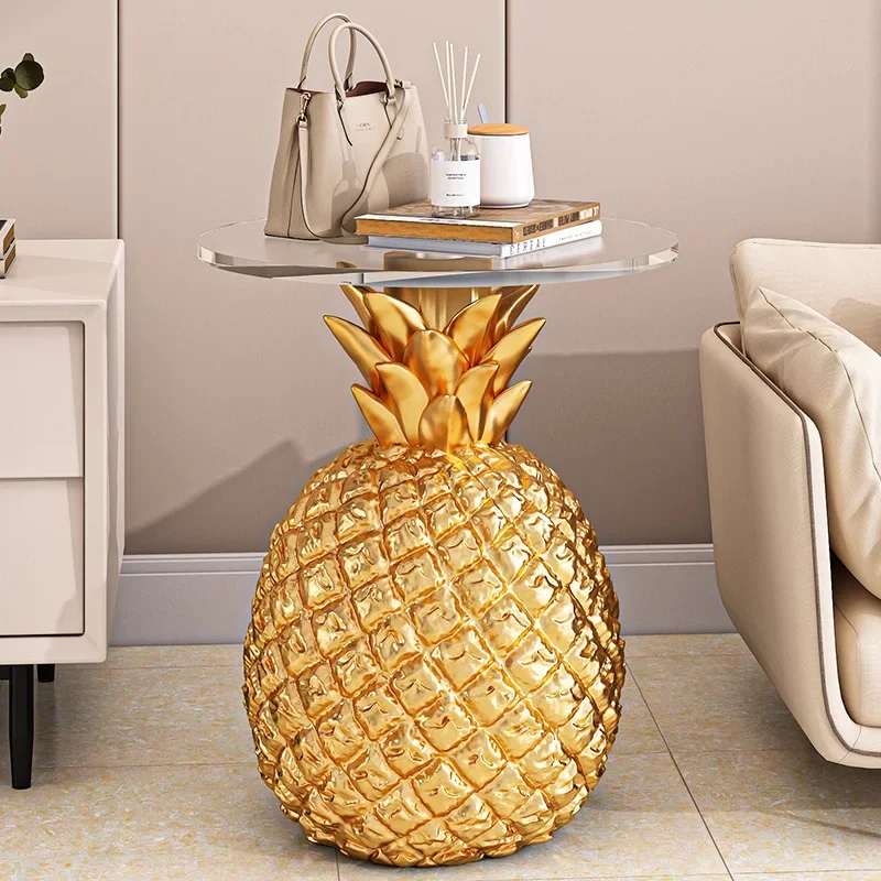 Creative Pineapple Side  Coffee Living Room Sofa Small round Side Table Bedside Small Table Simple Modern Corner