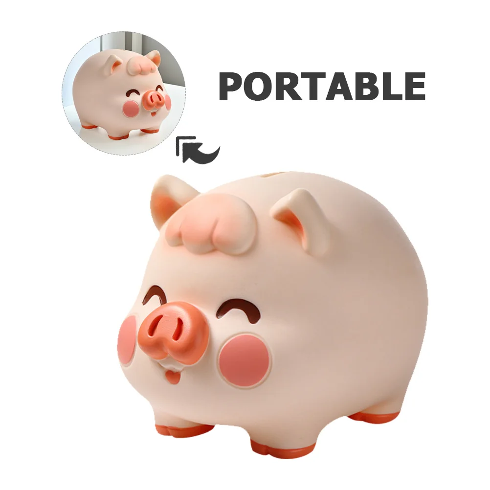 Kleine Vinyl Spaarpot Cartoon Onbreekbaar Geldbesparende Pot Muntbank voor Jongens Meisjes Geldpot Leuke Muntbanken