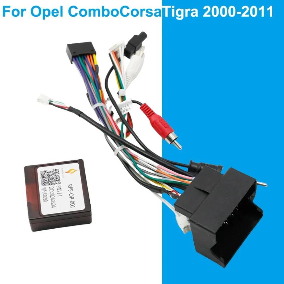 Car Stereo Wiring Harness Adapter For Opel Astra H Zafira B Antara Vectra C Corsa D Meriva A 2004-2014 Android Radio Power Cable