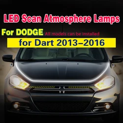 For Dodge Dart 2013-2016 Led DRL Scan Starting Fog Lamp Daytime Running Light Day Driving Lamp Waterproof Flexible Light Strip