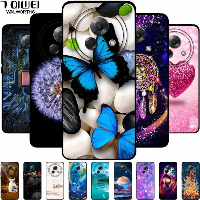 Silicone Painted Cover For Meizu Lucky 08 5G Case Luxury TPU Silicone Soft Back Block Patter Cover for Meizu Lucky08 Shockproof