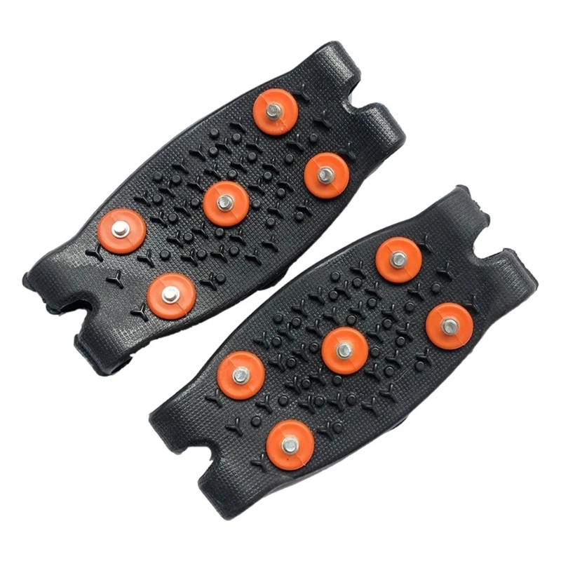 5 Teeth Ice Cleats Light Weight Anti Slip Traction Crampons 5 Teeth Ice Snow Grippers For Snow Hiking Mountaineering