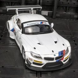 1:24 BMW Z4 Alloy Racing Car Model Diecast Metal Toy Sports Car Model High Simulation Sound and Light Collection Childrens Gifts