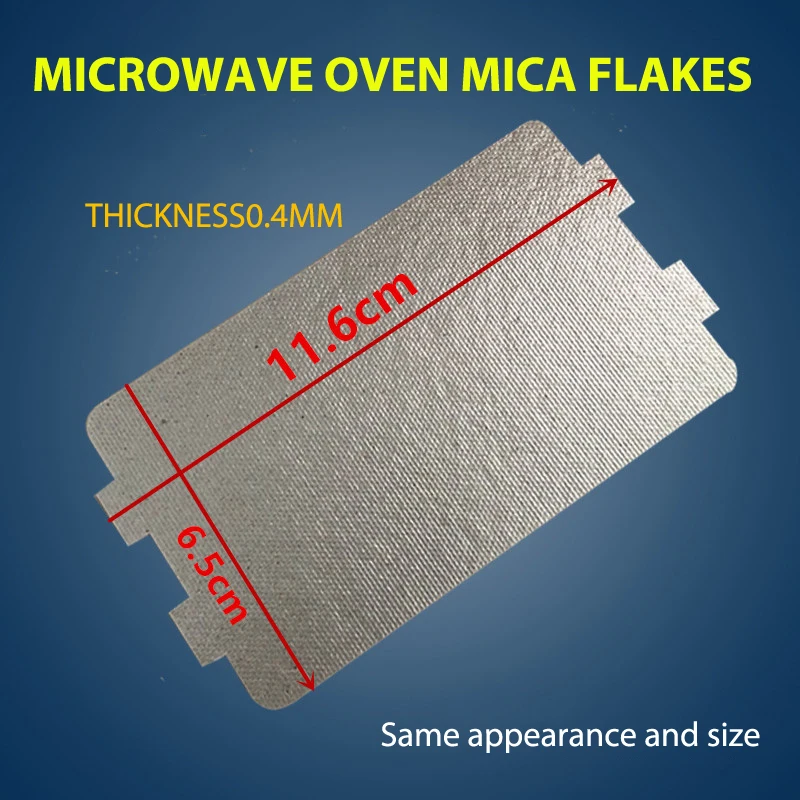 Forno Microondas Folha Placa Mica, Parte de reposição, Acessórios para Mica N05, 20, Eletrodomésticos, 116x64mm, 5pcs