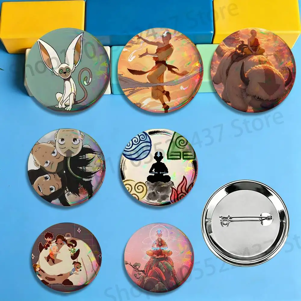 Cartoon ATLA Avatar Aang Badges Cartoon Character Pins Brooch for Bag Shoes Decoration Jewelry Gifts