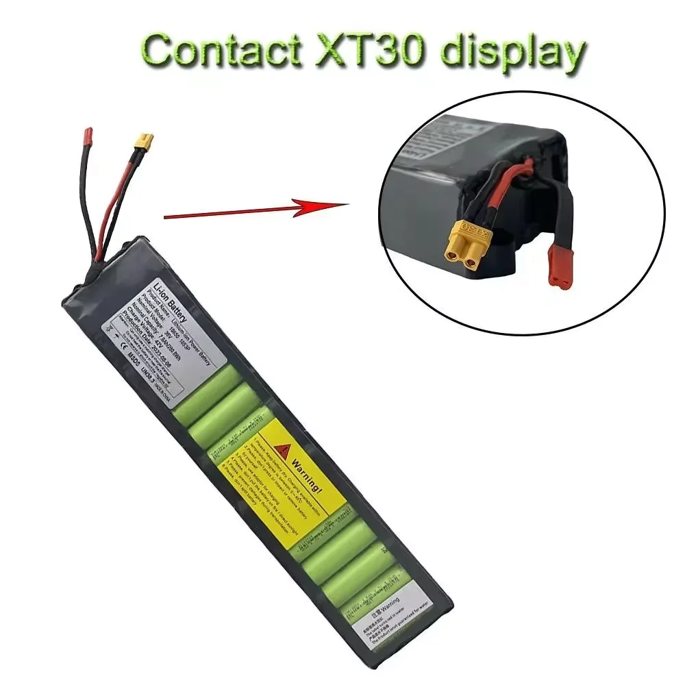 Li-ion Battery 36V 10S3P 7800mAh, SM and XT30 Connectors, Built-in BMS Protection, For XIAOMI M365 Electric Scooters