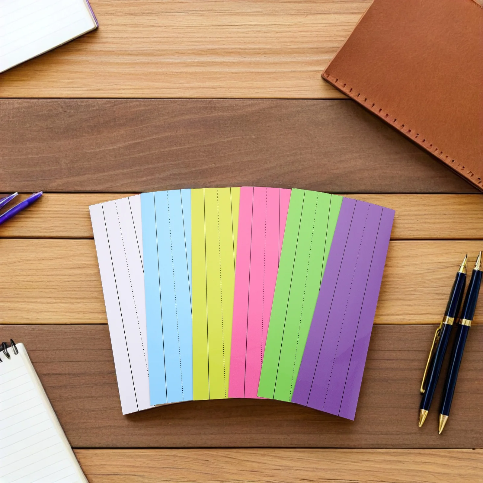 6Pcs Magnetische Satz Streifen Beschreibbare Löschbare Handschrift Praxis Whiteboard Streifen Lehrer Klassenzimmer Student Lieferungen