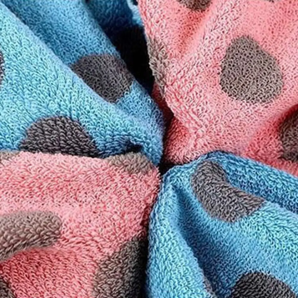 2 Buah Handuk Mandi Bayi Motif Garis 30X60Cm Handuk Wajah Anak-anak Mewah Tebal Handuk Tangan Katun Kartun Cepat Kering Anak
