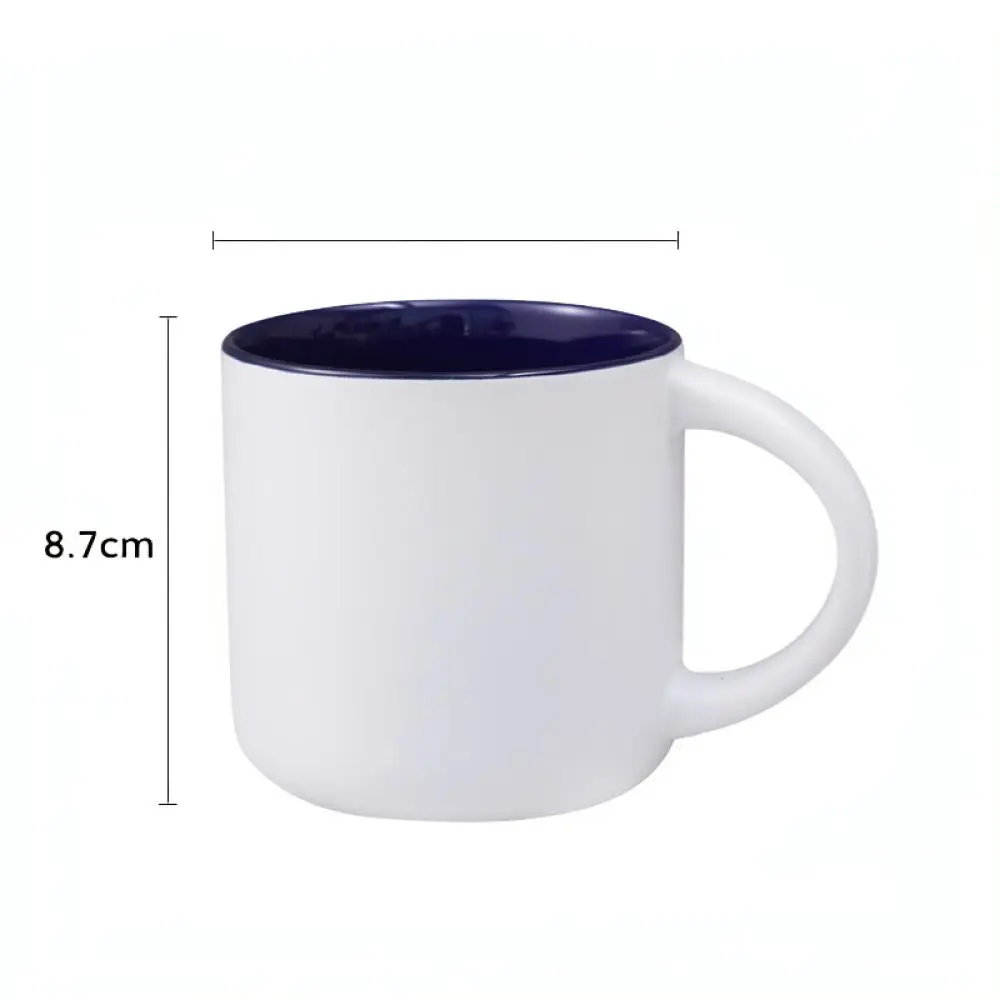 Modern Matte Ceramic Mug Square Handle Unique Design Custom Logo Coffee Tea Drinkware Ideal Office Gift For Student