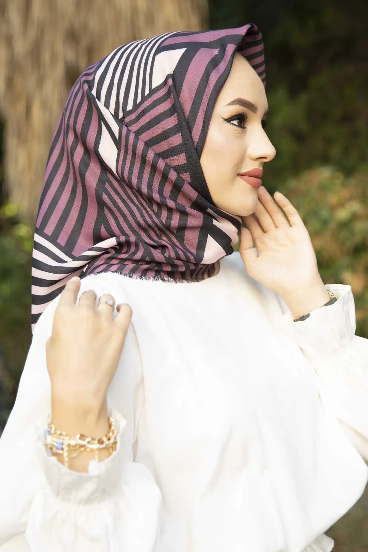 Cotton Printed Scarf E-Winter Autumn 2021 Muslim Women Hijab headscarf Islamic Turkey