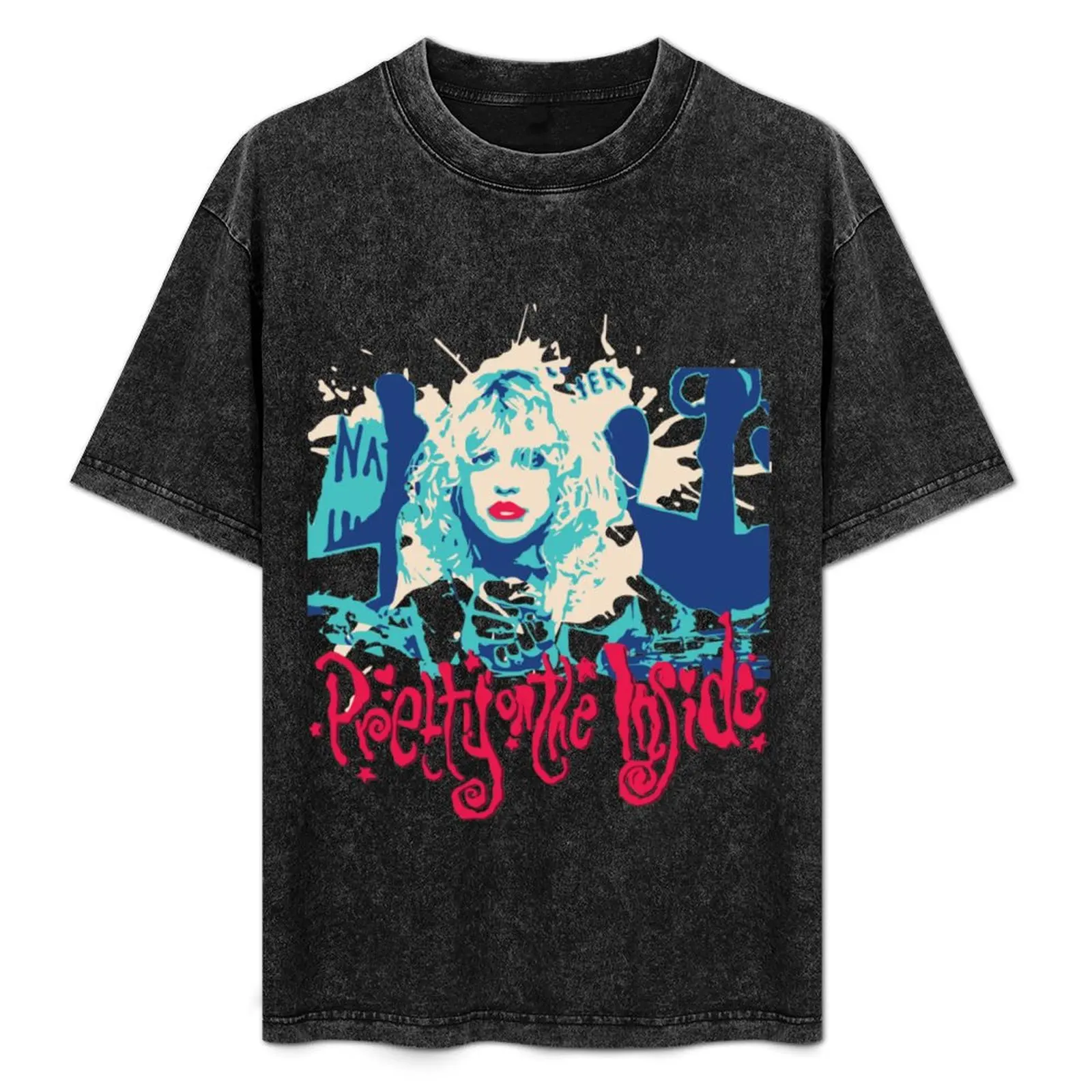 Hole Courtney Love Pretty on the Inside 90s Punk Rock Art Cover Album T-Shirt quick-drying anime figures mens designer t shirt