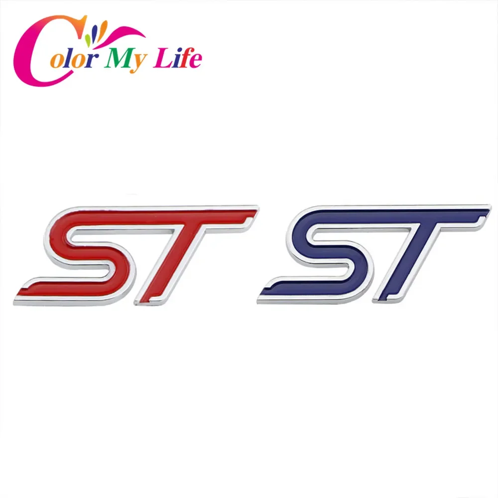 

Цвет My Life ABS Chrome 3D St наклейка спортивный стиль наклейки для Ford Focus 2 3 Fiesta Ecosport Kuga Mondeo Everest аксессуары