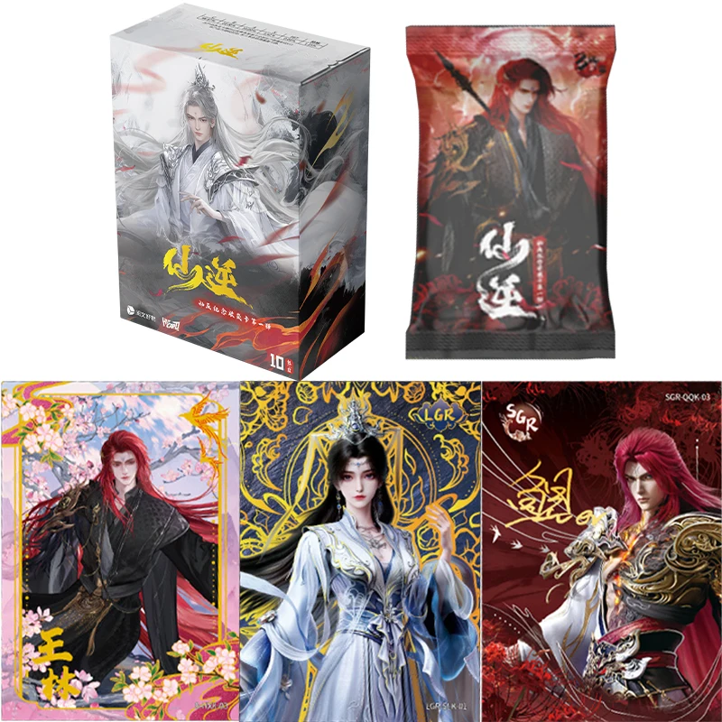 

Подлинная карта Renegade Immortal, анимированное памятное издание, Wang Lin Li Mu Wan, редкие ограниченные фирменные коллекционные карты аниме