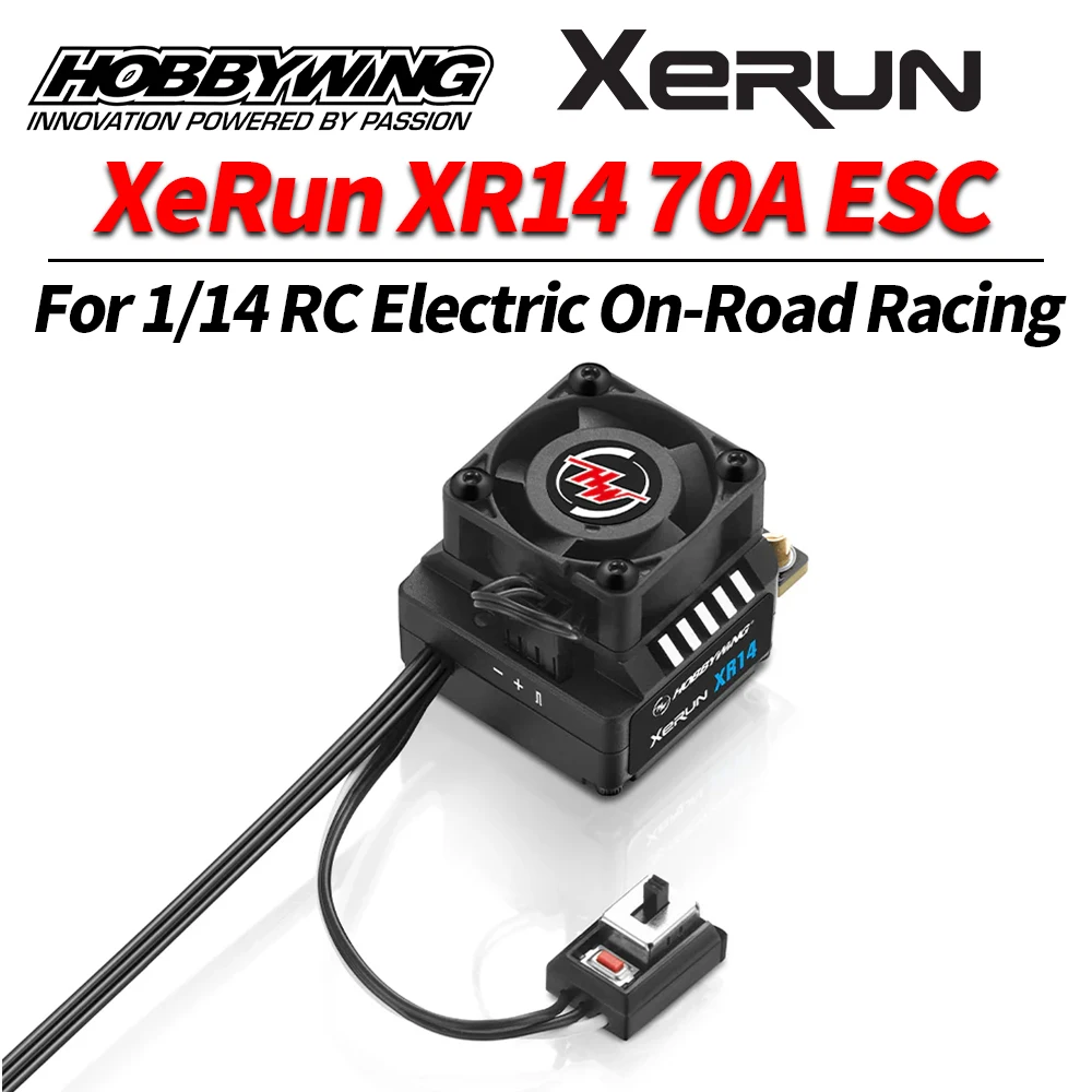 HobbyWing XeRun XR14 70A Sensored Brushless ESC For 1/12 1/14 Scale RC Electric Model On-Road And Off-Road Racing