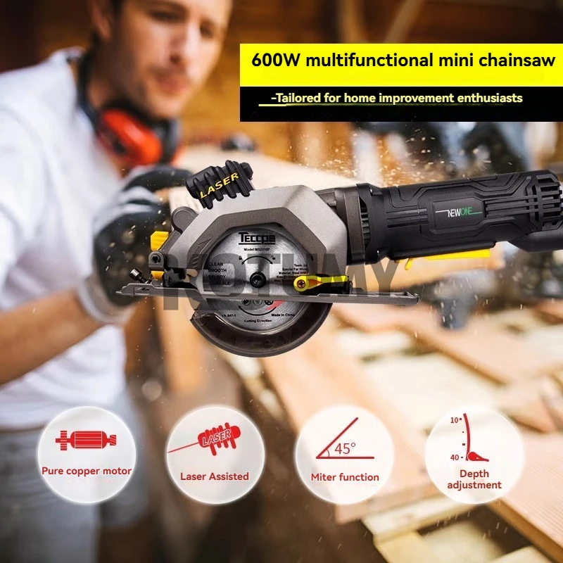 Professional Laser Saw Handheld Electric Circular Saw High Power Cutting Woodworking Power Tools