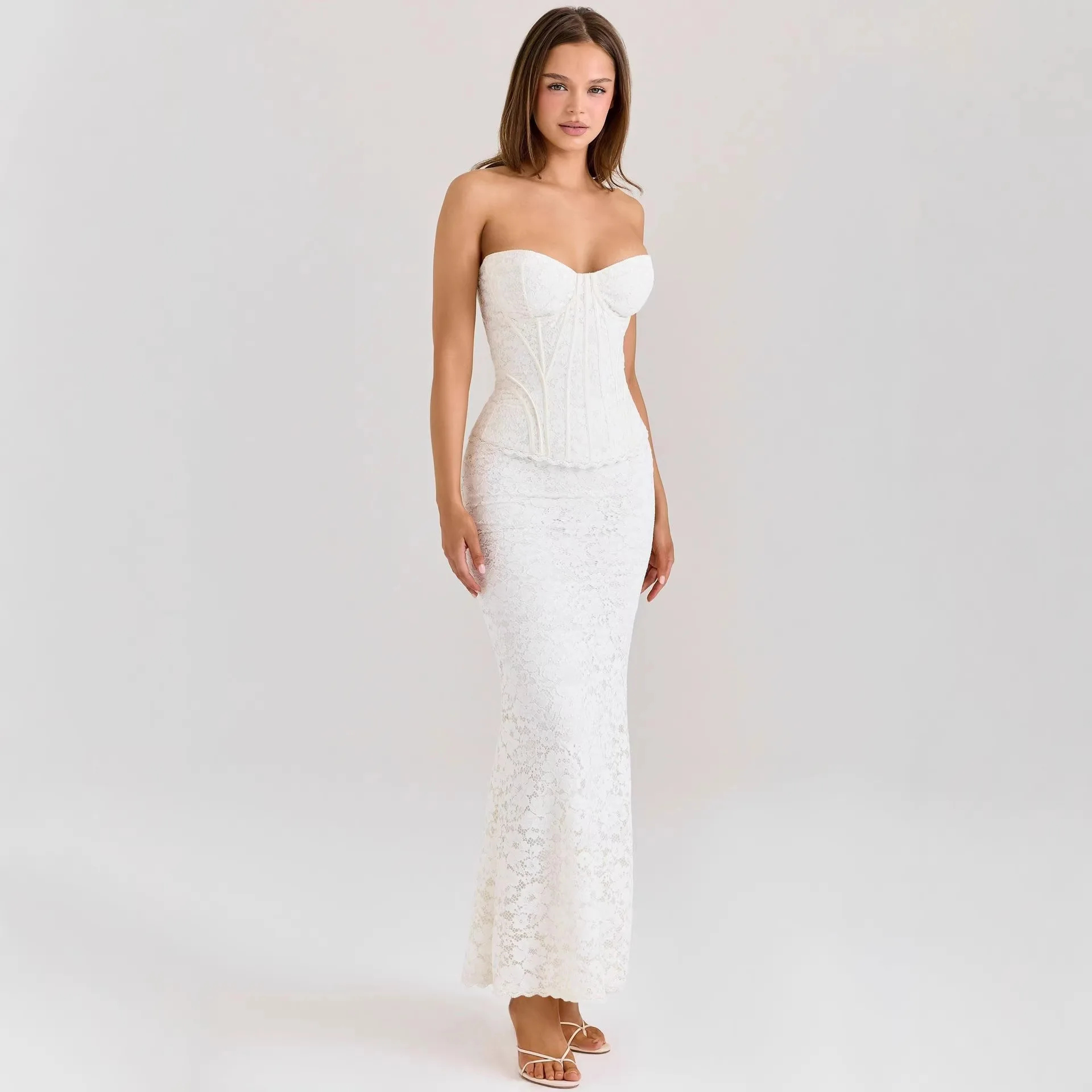 Lace Off Shoulder Bodycon Backless Tie Party Evening Dress Dresses Spring Summer