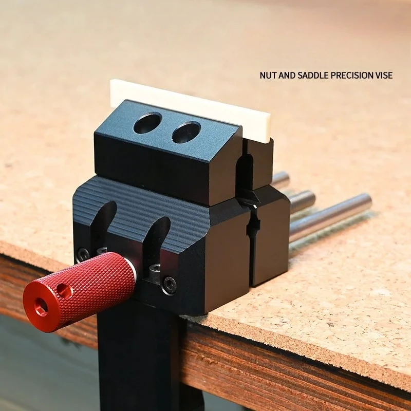 Adjustable Guitar Nut Saddle Grinding Vise, Bird Mouth Bench Clamp Jig, Luthier Tool for Acoustic Electric Guitar Repair & Setup
