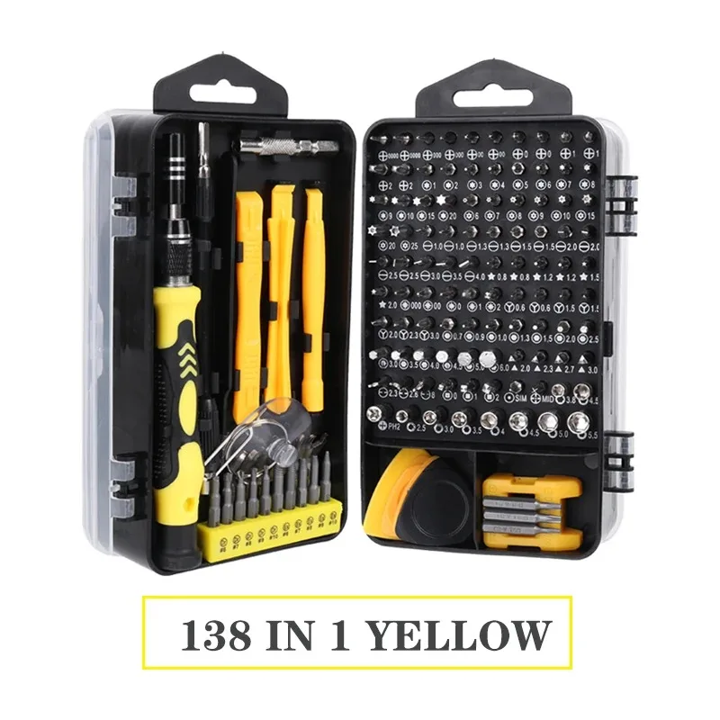 

Factory Best Seller 138 in 1 Household Screwdriver Sets DIY Repair Tool Kit Multi-functional Screwdriver Kit