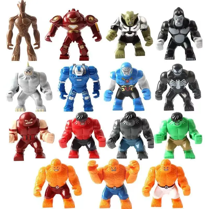 Marvel superhero, building blocks, characters, humanoid dolls, toys, mini characters, humanoid dolls, children's toys, birthday