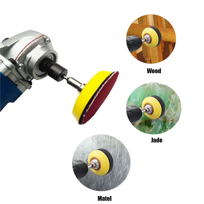 GTBL 1 بوصة 500 قطعة مجموعة أقراص الصنفرة جولة الصنفرة هوك حلقة ساندر الداعم