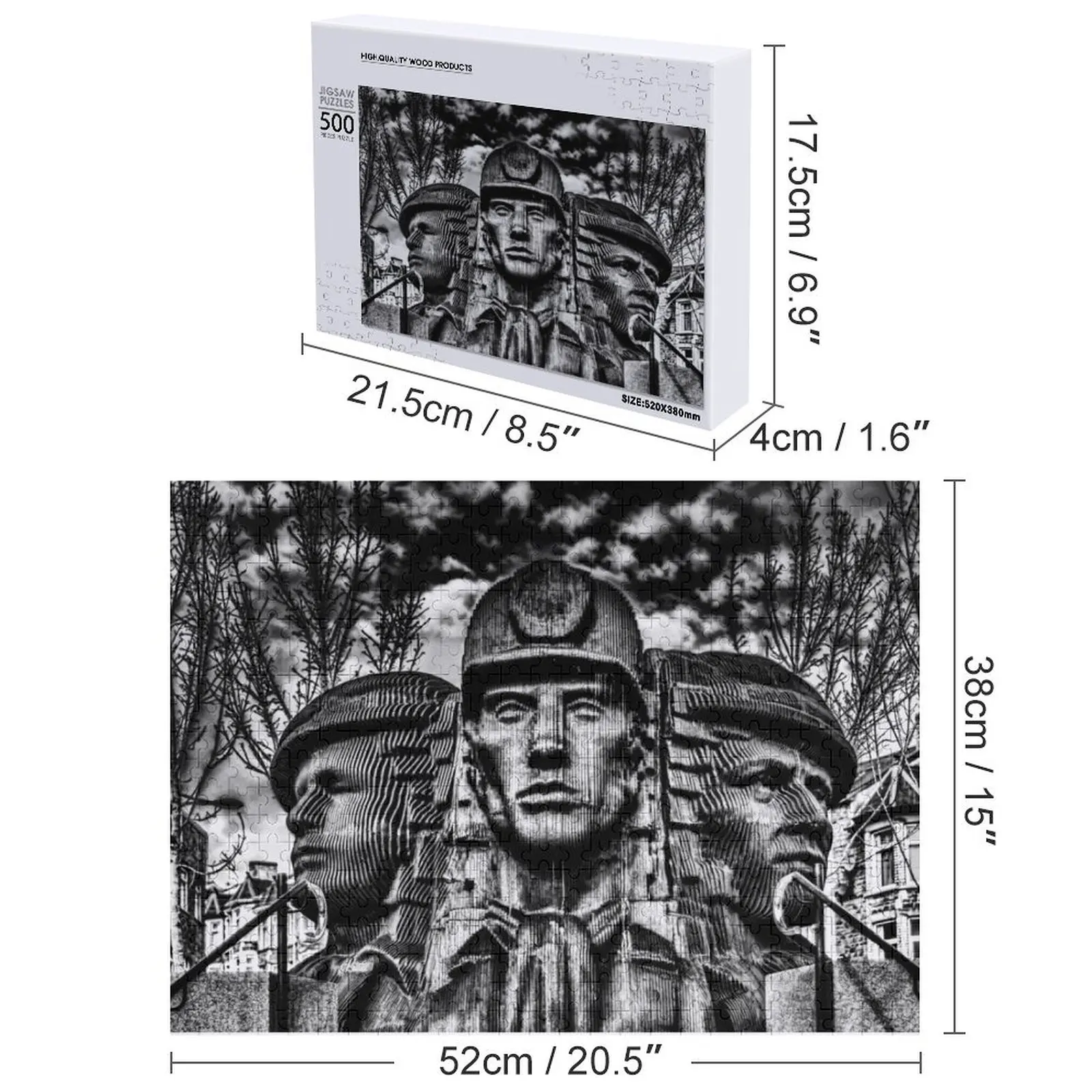 Скульптура-пазл Bargoed Miners, детская игрушка, головоломка на заказ, персонализированная детская игрушка-головоломка