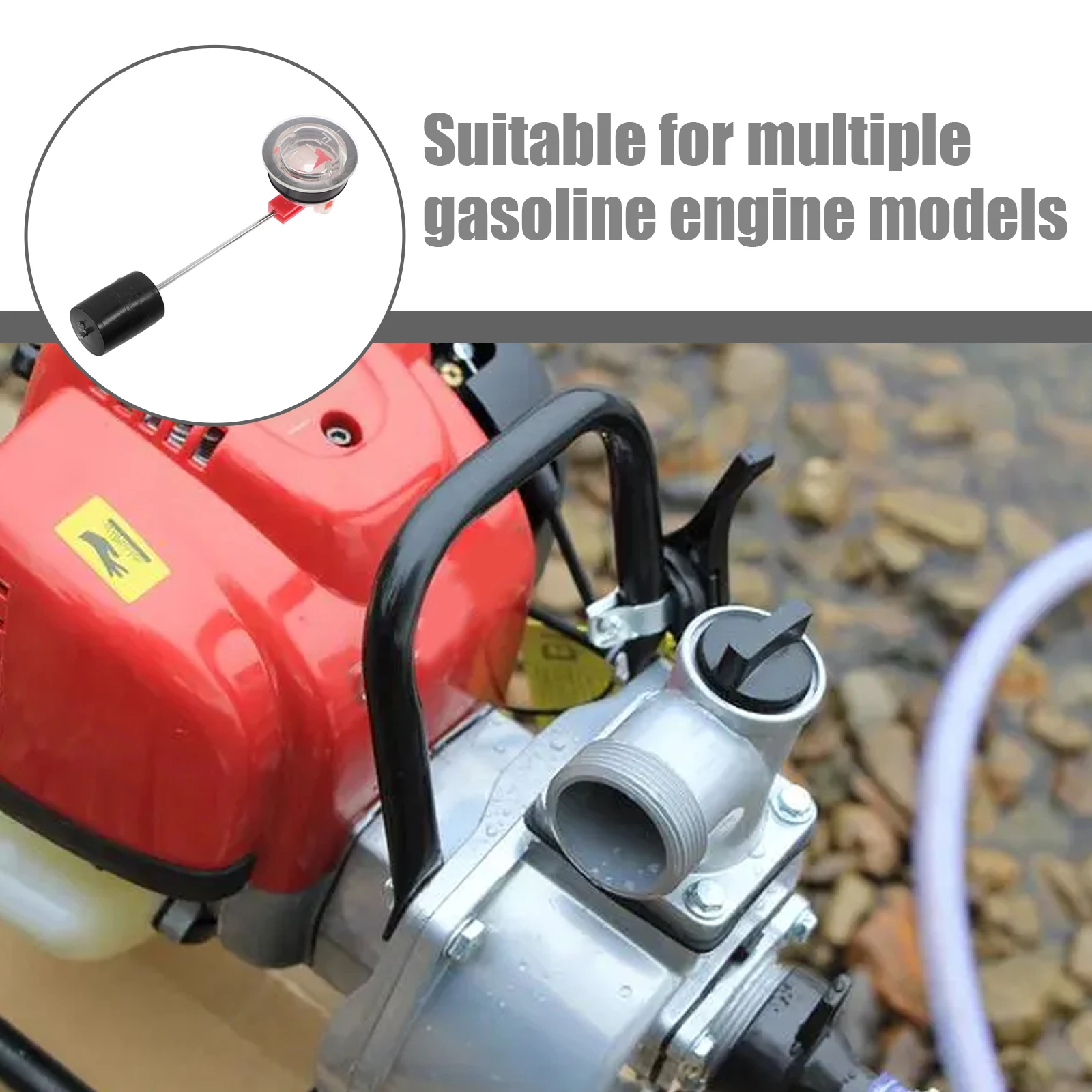 2pcs Tank Scale Oil Component Level Indicator Replacement Gauge Gauge for Generator Automotive Meter Compatible Gas Generators