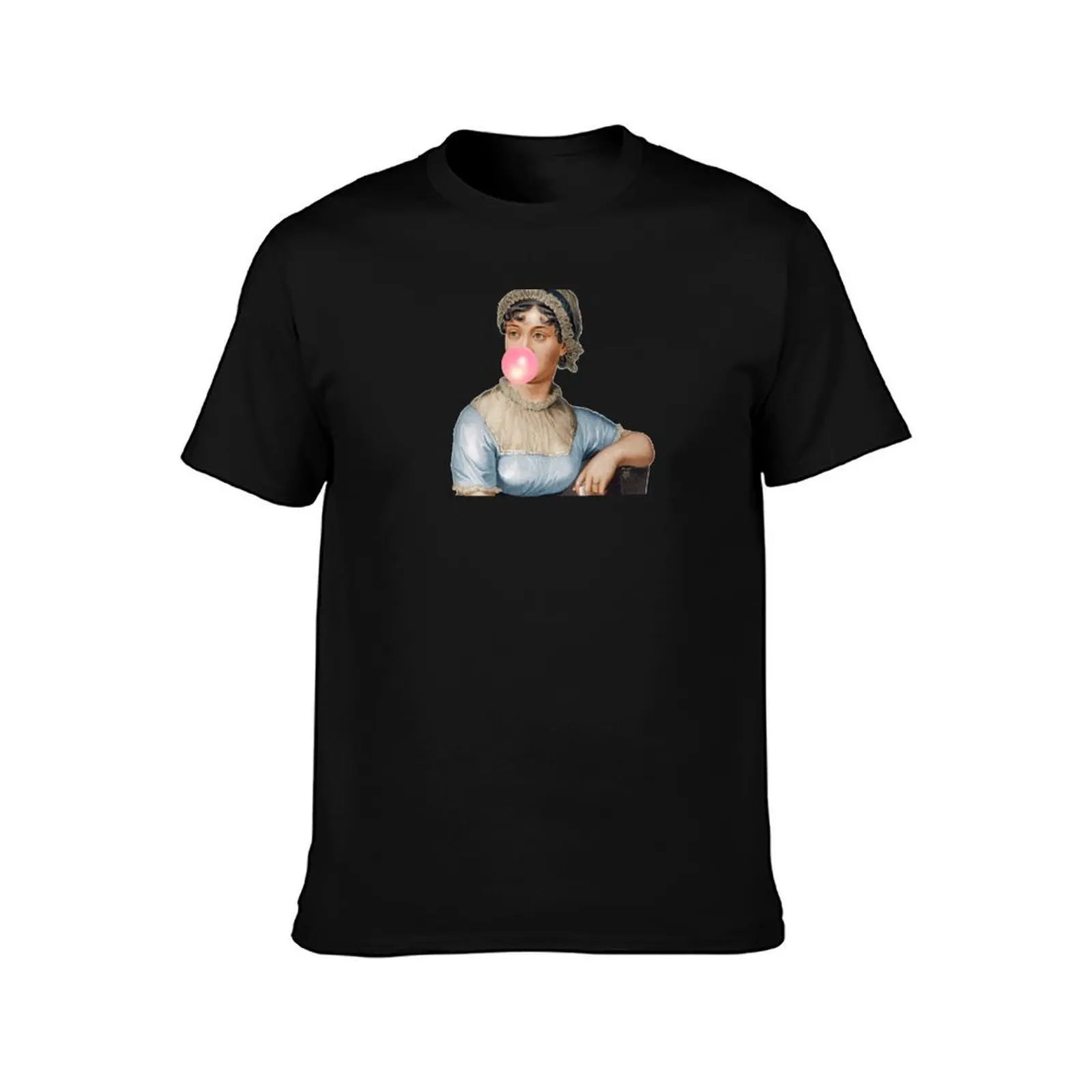 Jane Austen- Obstinate Headstrong Girl T-Shirt, Summer Casual Cotton Tee, Oversized Streetwear Tops, Vintage Graphic Print