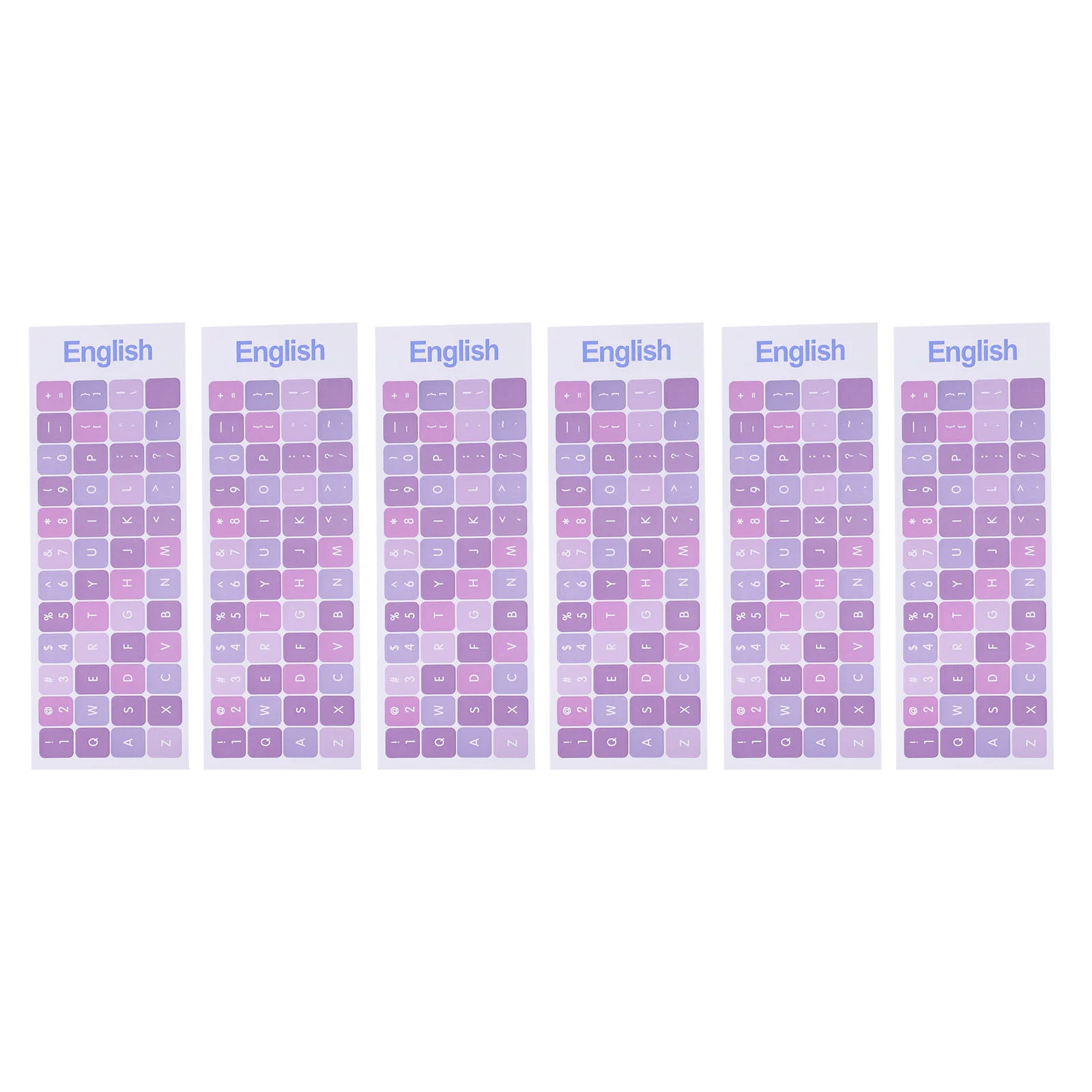 

1 Set Keyboard Stickers PVC Self Adhesive Laptop Desktop Computer Keycaps Replacement English Typing Fits Wired Wireless
