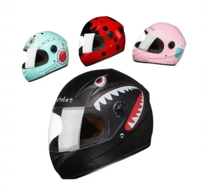 New Cartoon Helmets Children Safety Protection Kids Scooter Helmets Electric Motorcycle bicycle Motocross 3-12Years Old
