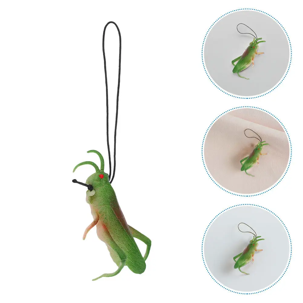 20Pcs Realistic Grasshopper Simulation Soft Plastic Bugs Educational Learning Mini Animal Figures Portable Nature Exploration
