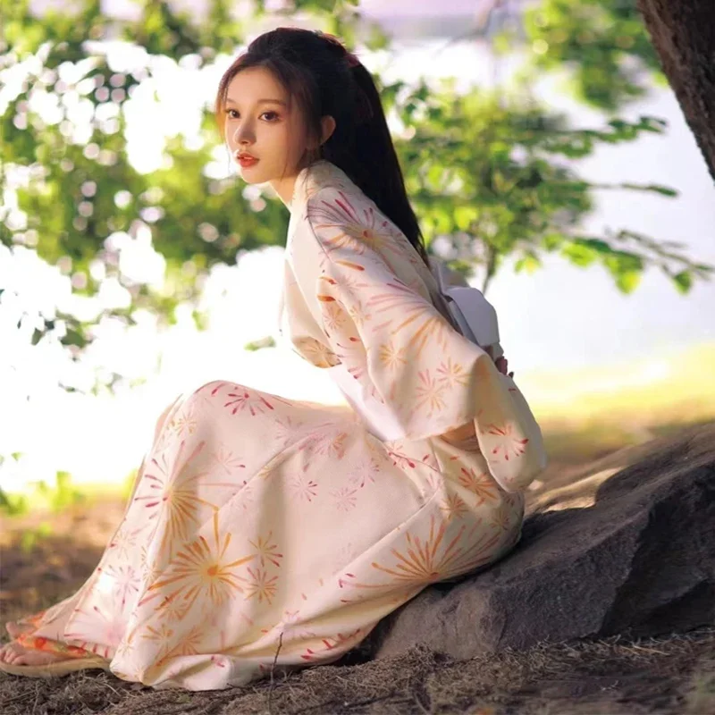 yesJapanese Kimono For Women Young Elegant Modified Summer Sauna Bathrobe Photoshooting Drama Anime Cosplay Costume Travelling