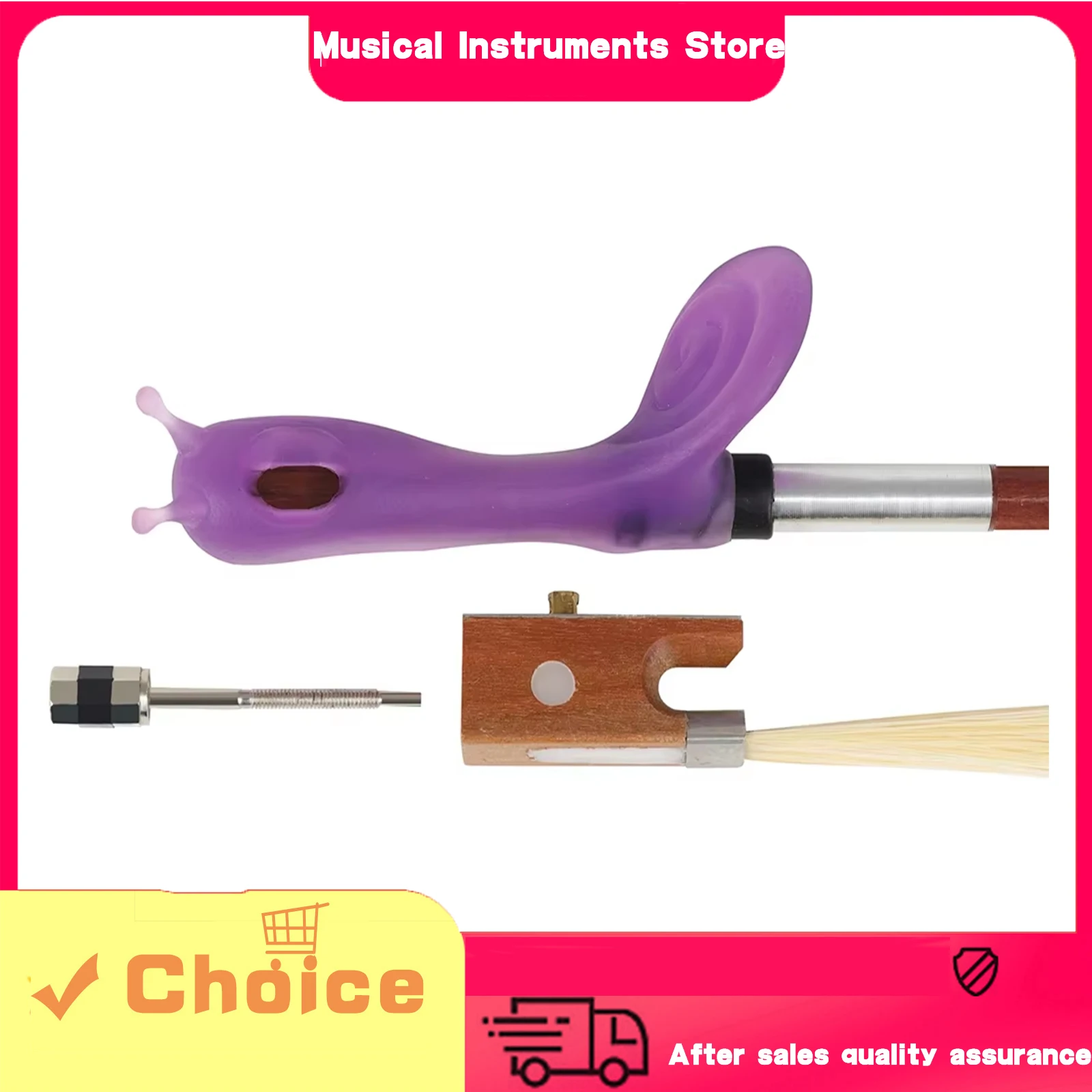 4/4 3/4 1/2 1/4 1/8 Violin Bow Grip Partner Violin Hold Bow Posture Corrector Universal Silicone Bow Corrector Violin Accessory
