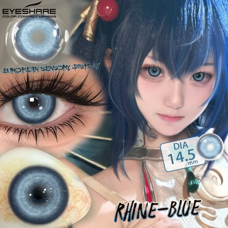 EYESHARE Farbige Kontaktlinsen für Cosplay Anime Lila Rosa Niedliche Kontaktlinsen Rote Linsen für Halloween Make-up Blaue Pupillen Y2K Linsen – Detail 16