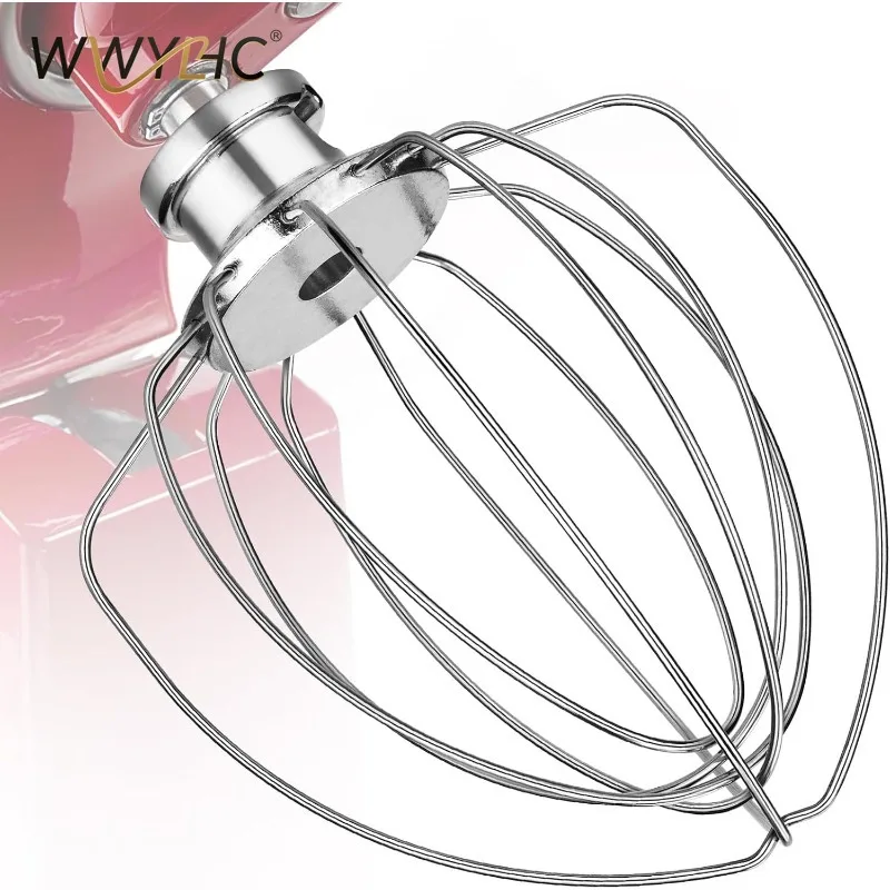Suitable for K45WW Stainless Steel Egg Whisk Mixer 4.5-5Q Mixer Accessories