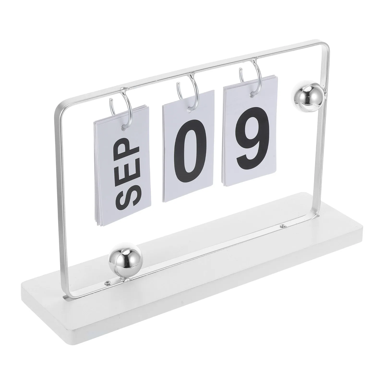 

Desktop Perpetual Calendar Monthly Decoration Easel Table Handmade Countdown Flip Elegant Design Minimalist Style