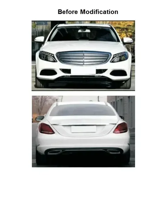 Benz Body Kit for C Class 14-18 executive style W205 upgrade to 14-18 Sports style AMG For mercedes benz bodykit