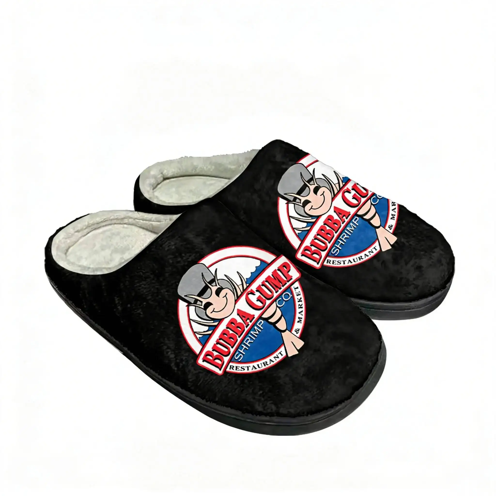 Retro1994 Shrimp Home Cotton Custom Slippers Bubba Gump Mens Womens Plush Bedroom Casual Warm Shoes Thermal Slipper