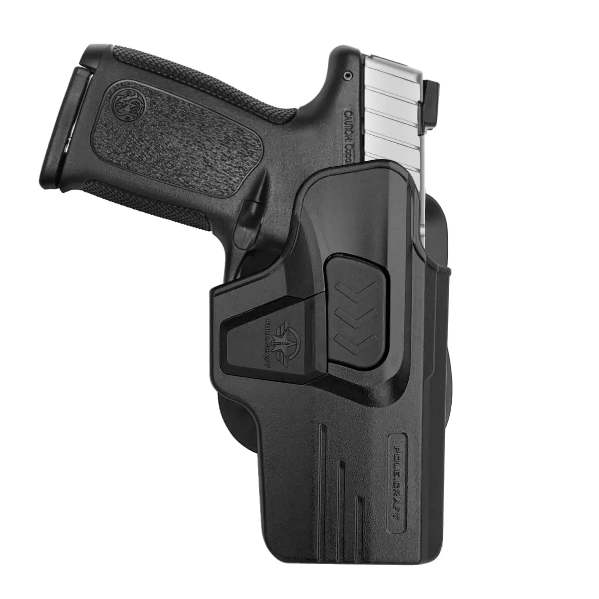 OWB Paddle Polymer Holsters Fit: Smith & Wesson SD9 VE / SD40 VE , Outside Waistband Open Polymer Holster with Safety Lock,