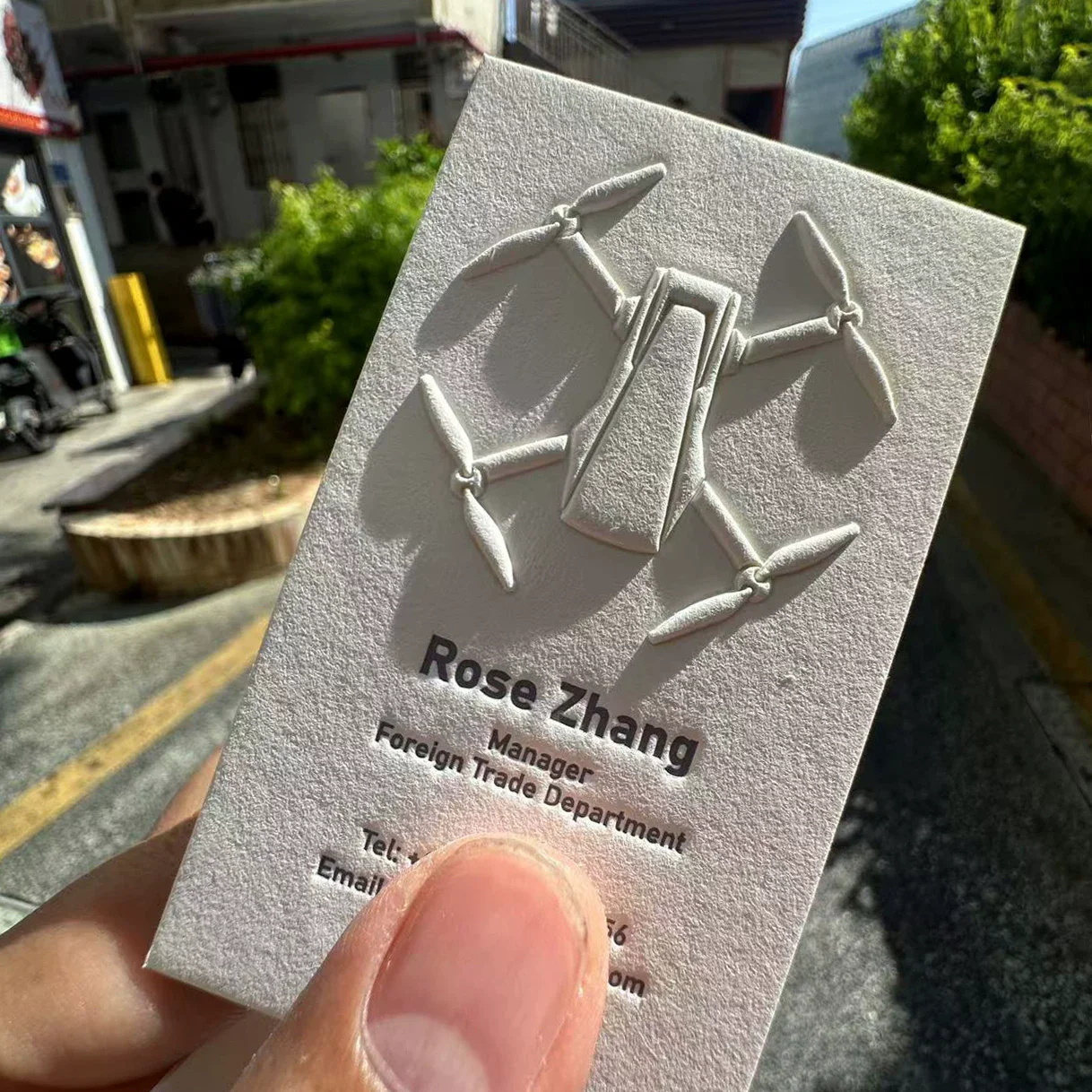3D mbossed tissue paper, raised and pressed concave, hot stamped concave, customized light luxury style card design and product