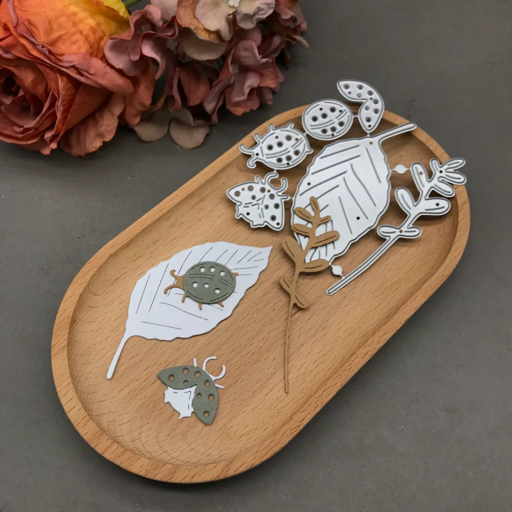 1pcs metal cutting dies cut die mold leaves insects decoration Scrapbook paper craft blade punch stencils dies