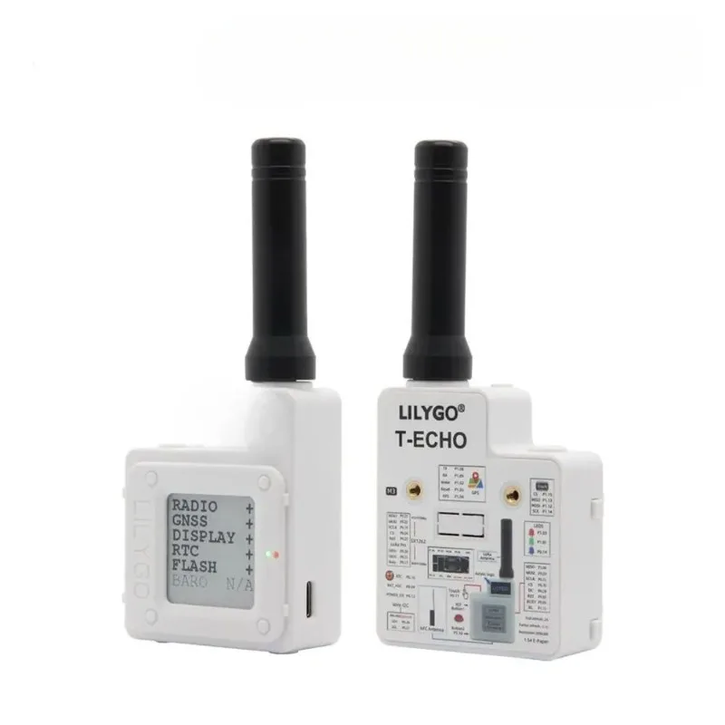 Meshtastic T-Echo LoRa SX1262 Wireless Module 433/868/915MHz NRF52840 1.54 E-Paper GPS RTC NFC BME280 for Arduino