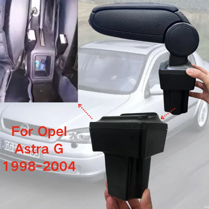 armrest box For Opel Astra Car interior modification For Opel Astra G 1998 1999 2000 2001 2002 2003 2004 Key card storage