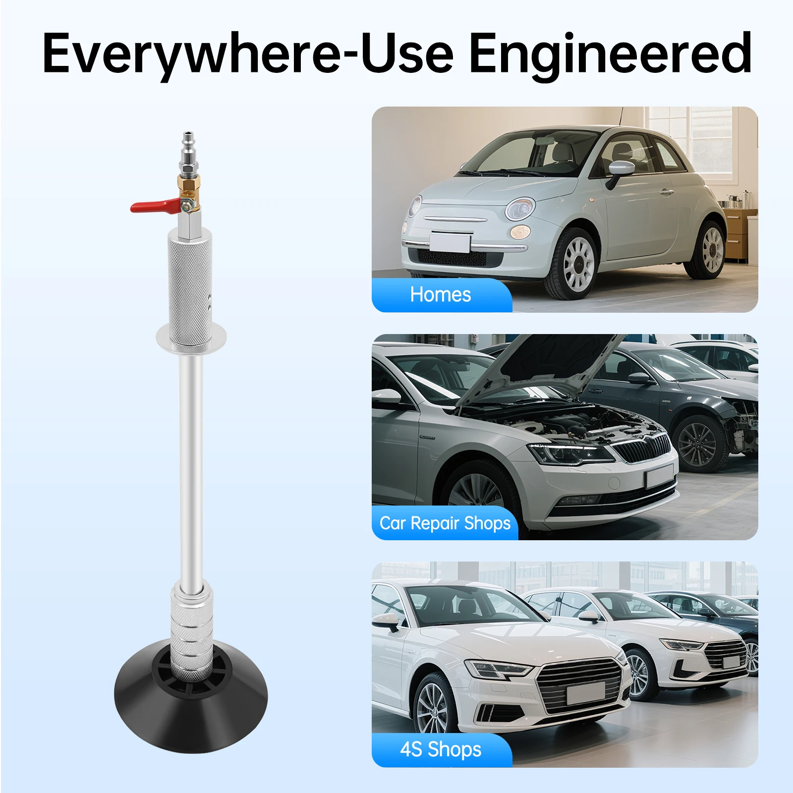 

Пневматический съемник вмятин из листового металла-3 размера, инструмент на присосках для ремонта автомобилей/домашнего восстановления вмятин