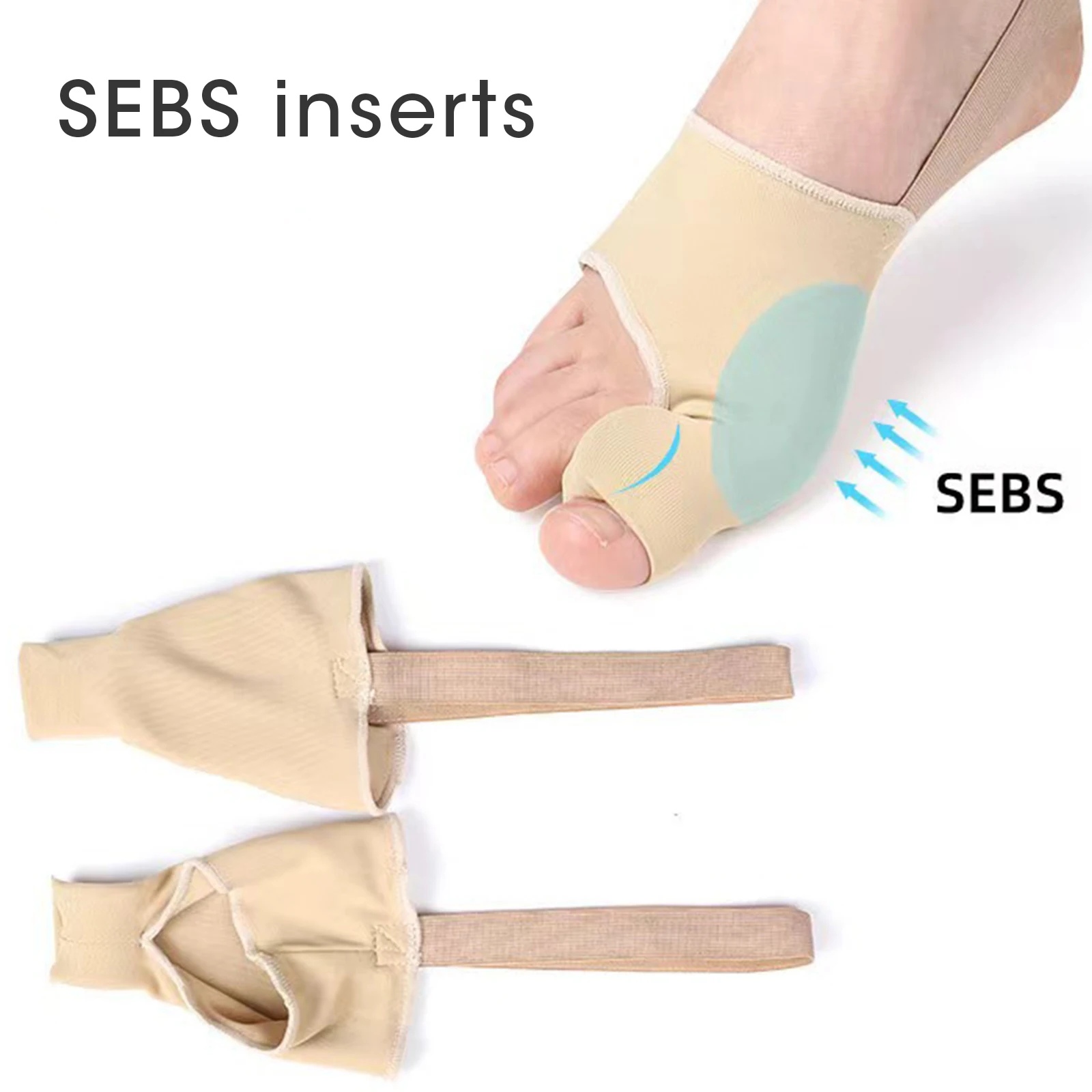 Toe Separator Hallux Valgus Splint Pedicure Tool Bunion Corrector Feet Care Bone Thumb Straightener Pedicure Orthosis 1Pair/2Pcs