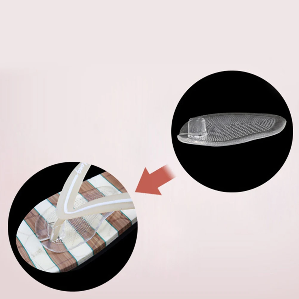 

Gel Shoe Insoles Silicone Toe Pads Thong Sandal Inserts Non-Slip Breathable Foot Care Pads Sensitive Skin Pain Relief Flip