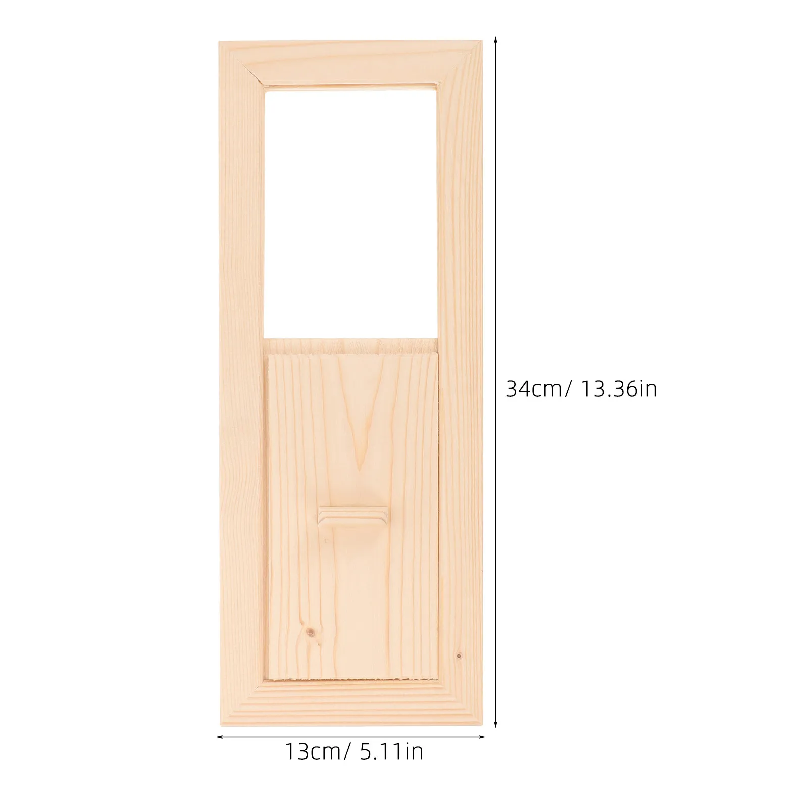 2Pcs Sauna Air Vent Rectangle Adjustable Wooden Ventilation Panel Sliding Cover for Steam Room Ventilation Sauna Wood Vent Cover