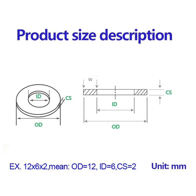 100 Pieces,PTFE Flat Gasket,Sealing Flange Washer, Customizable,High Temperature Resistant. Free Shipping