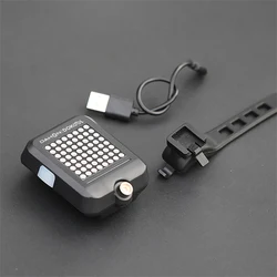 For Dahon Fully Automatic Folding Bicycle Smart Turn Signal MTB Dangerous Warning Light Electric Bike Stop Lamp USB Rechargeable