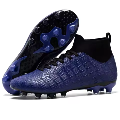 Men's Soccer Shoes FG Anti-Skid High Top Football Boots Boy's Professional Training Shoes Kids Outdoor Soccer Cleats 2023 New